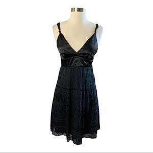 Guess Slip Babydoll Silk Rayon Black Dress Size 3